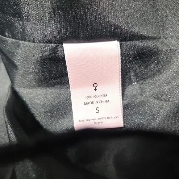 Selkie The Caviar Black Puff Dress Sz S Organza Babydoll Square Neck Fairycore - Picture 7 of 8